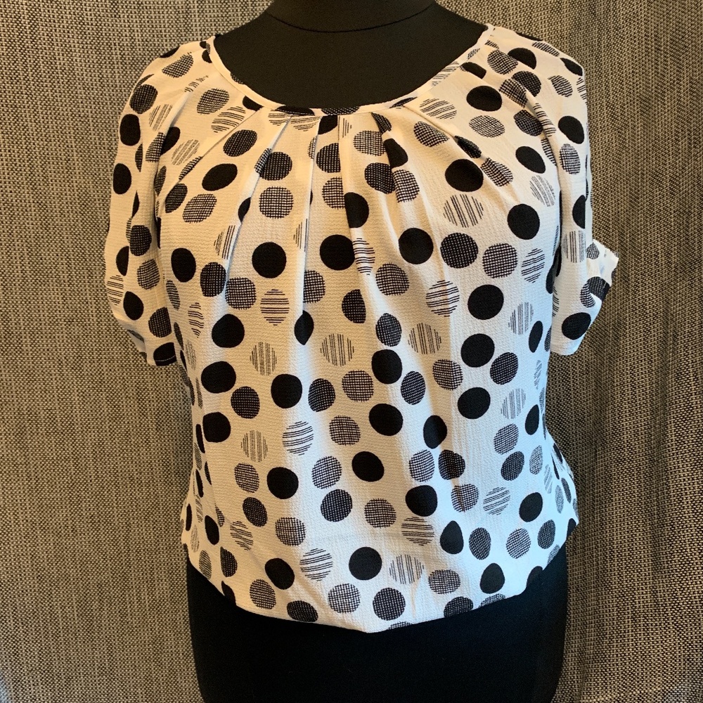 Sara Michelle XL Bubble Hem Blouse